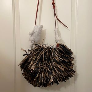 Diane Von Furstenberg Raffia Fringe Handbag